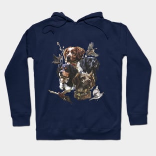 The Brittany Spaniels , Bird Hunting Season Hoodie